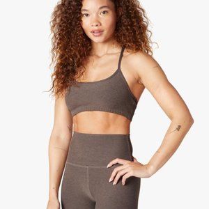 NWT! Beyond Yoga Spacedye Slim Racerback Bra in Cocoa Brown XS